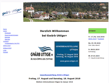 Tablet Screenshot of gwaerb-uttigen.ch